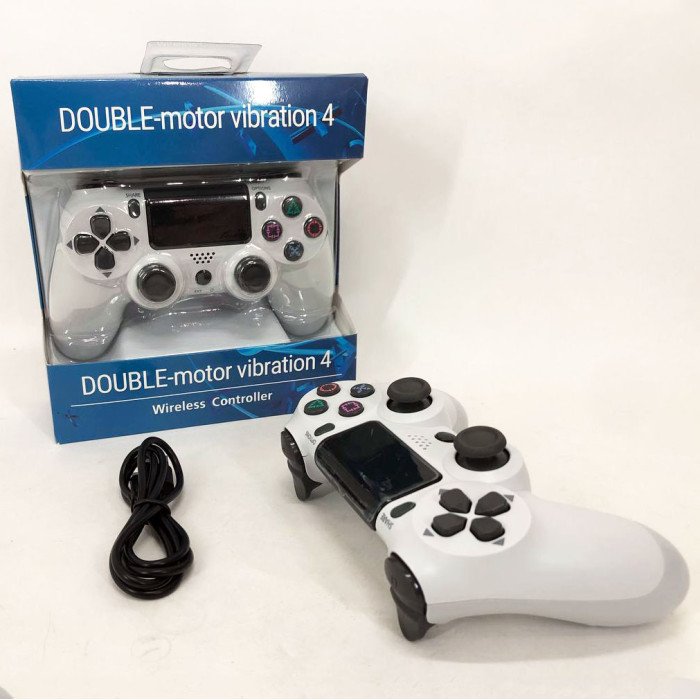 Джойстик DOUBLESHOCK для PS 4, бездротовий ігровий геймпад PS4/PC акумуляторний джойстик. Колір білий
