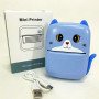 Портативний дитячий термопринтер із Bluetooth A8 Cat міні принтер для телефону Blue
