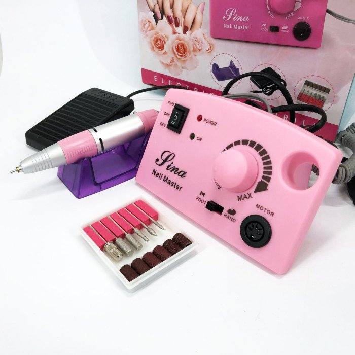 Фрезер DM-211 на 65 Вт. - 45000 об./хв. для манікюру та педикюру з педаллю та додатковими насадками