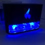 Лампа зволожувач повітря Docsal Flame 3 в 1 з соляним камінням, Портативний зволожувач повітря лампа