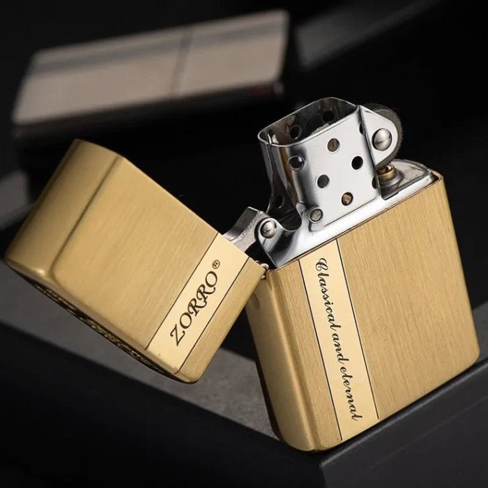 Запальничка бензинова Zorro HL-363, запальничка подарунок на день народження, незвичайна запальничка