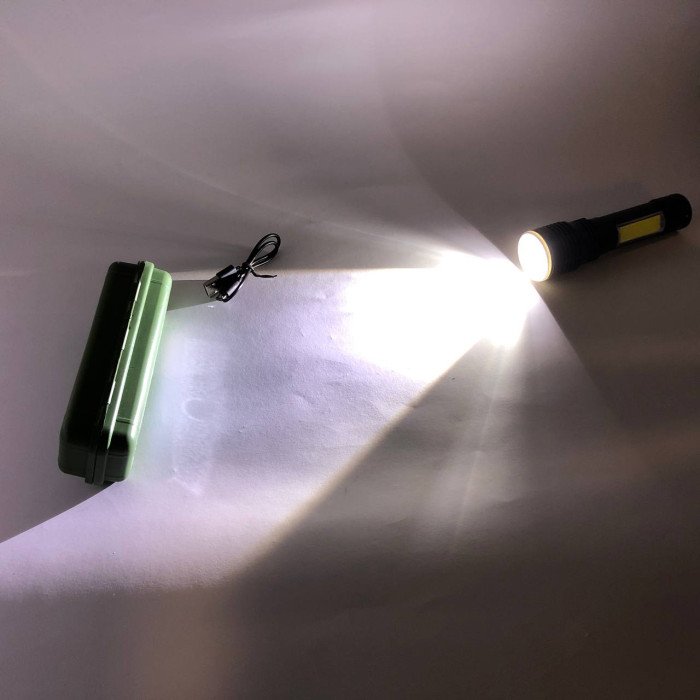 Ліхтарик кишеньковий світлодіодний Police BL-T630S-XPE+COB, Суперпотужний пошуковий ручний ліхтар