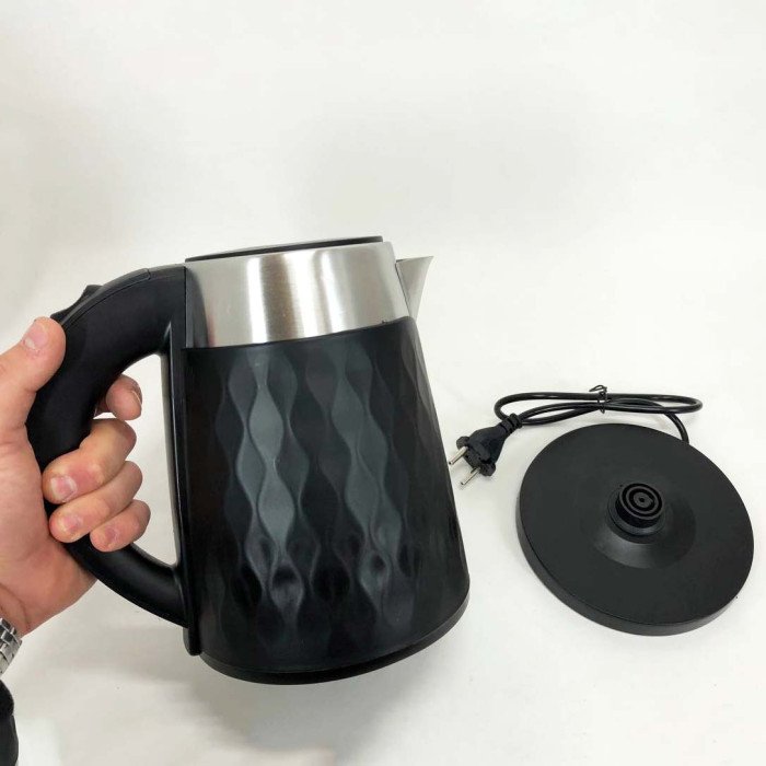 Чайник електричний Rainberg RB-2226 з нержавіючої сталі 2000Вт 2л. Колір: чорний