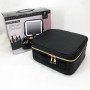 Портативна косметичка органайзер дорожній бьюті кейс з ручкою для перенесення дзеркалом та світлодіодним LED-підсвічуванням