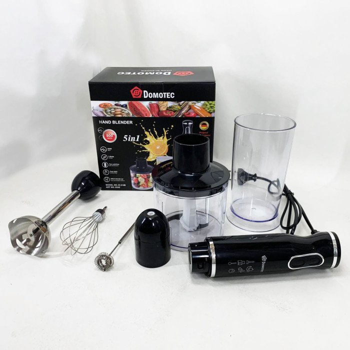 Блендер Domotec R.314B занурювальний 5 в 1800 Вт