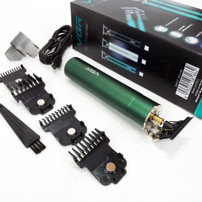 Машинка для стрижки акумуляторна VGR V-186 триммер для волосся та бороди