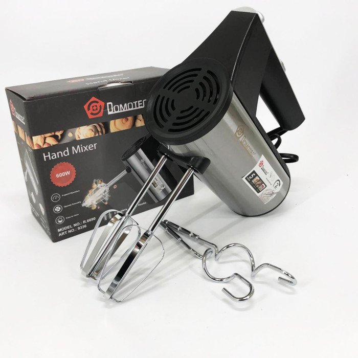 Міксер ручний DOMOTEC R6690 універсальний 5 швидкостей 600 W, Міксер блендер ручний