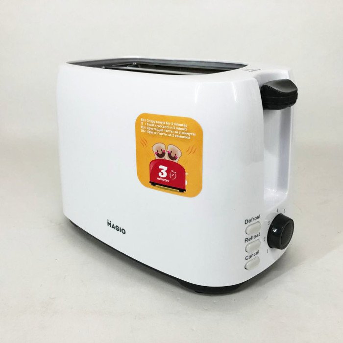 Тостер MAGIO MG-278 830 Вт, універсальний тостер, тостер кухонний для дому, тостерниця, сендвіч-тостери