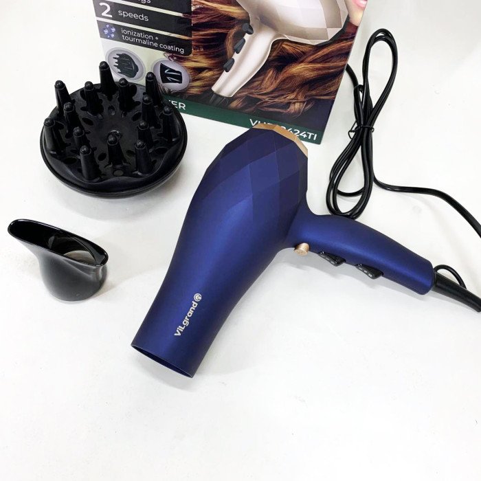 Фен VILGRAND VHD 2424TI. Колір: синій