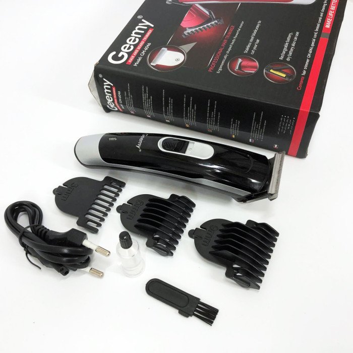 Машинка для стрижки волосся Gemei GM-6046, Практична машинка для стрижки волосся. Колір: чорний