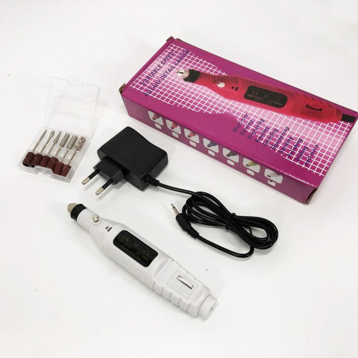 Ручний фрезер для нігтів SmartUs CBM-033 для манікюру та педикюру в домашніх умовах. Колір: білий