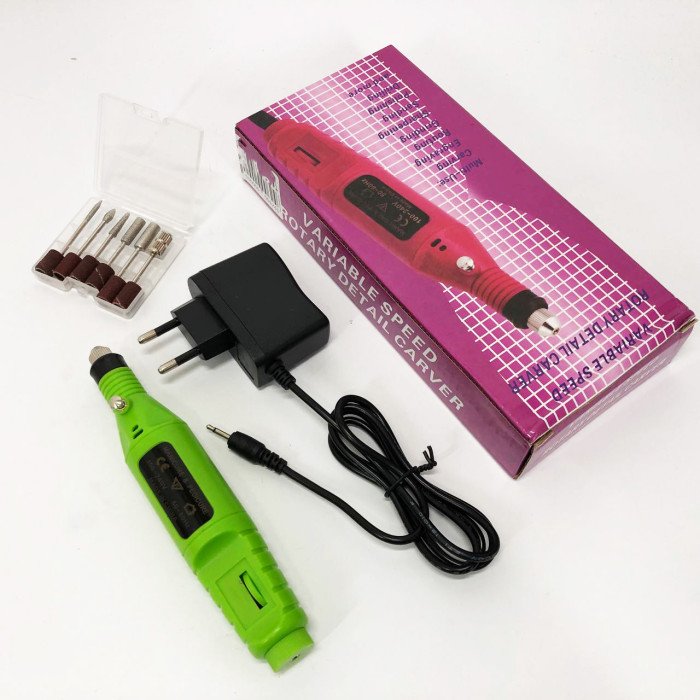 Ручний фрезер для нігтів SmartUs CBM-033 для манікюру та педикюру в домашніх умовах. Колір: зелений