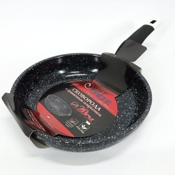 Сковорода Unique UN-5133 антипригарна 20см, Міцна сковорідка з антипригарним покриттям ідеальна