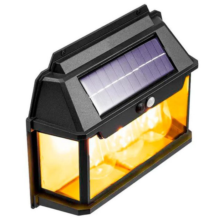Ліхтар вольфрамова лампа на сонячній батареї 999-38W, датчик руху, АКБ 18650