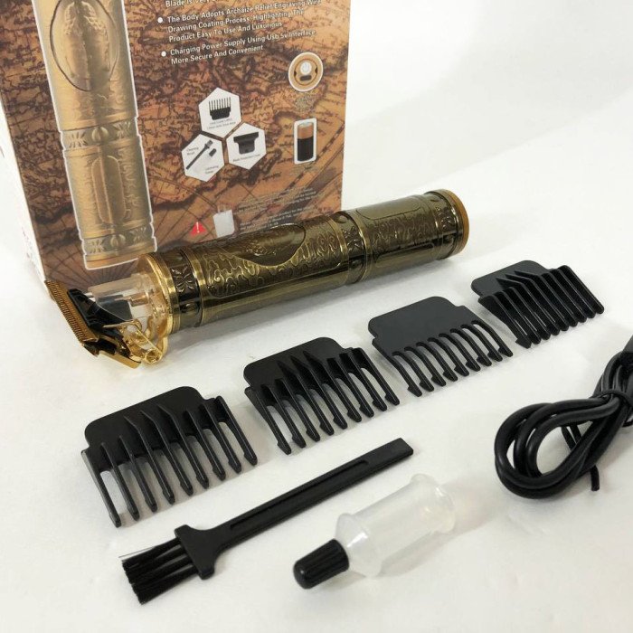 Машинка для стрижки волосся професійна триммер для бороди окантувальна машинка Shuke 3W SK-8017