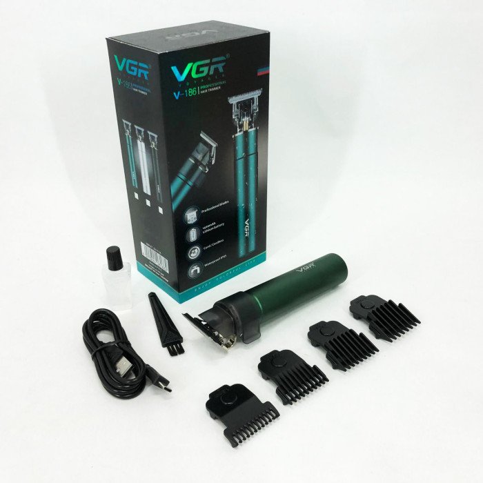 Машинка для стрижки акумуляторна VGR V-186 триммер для волосся та бороди