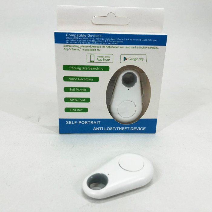 Трекер-брелок Anti Lost, Брелок-мітка bluetooth, Брелок-трекер пошуковий, Мобільний брелок. Колір: білий