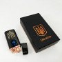 Електрична та газова запальничка Україна із USB-зарядкою HL-431, вітрозахисна запальничка. Колір: чорний