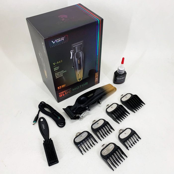 Акумуляторна машинка для стрижки VGR V-662 Колір: золотий