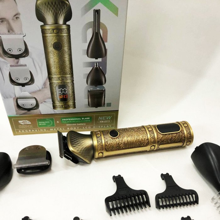 Тример 18 в 1 Kemei KM-2313, Універсальний триммер для чоловіків хороші машинки для стрижки волосся для дому