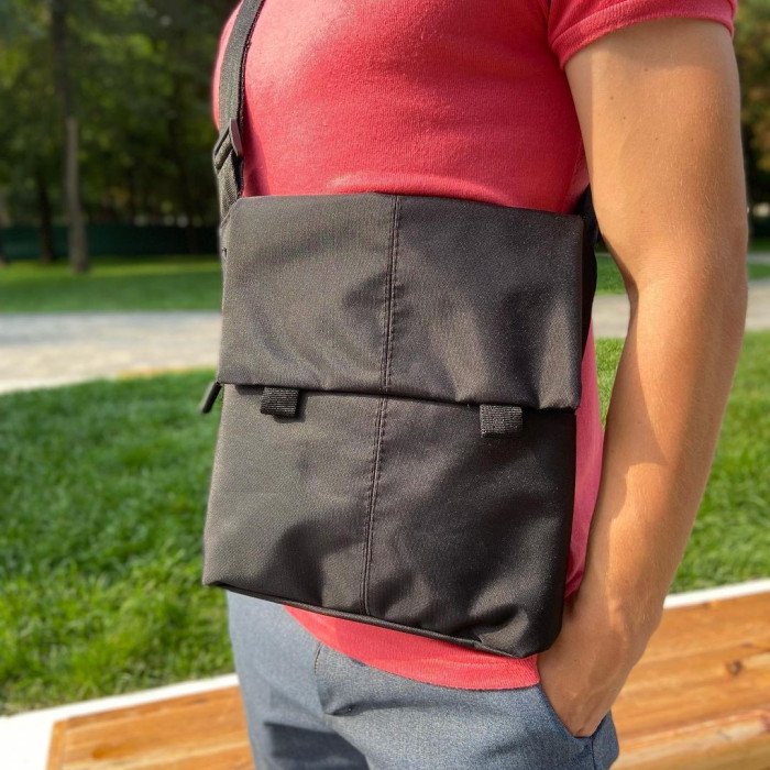 Чоловіча сумка через плече шкіра, Сумка кобура наплічна, Сумка для прихованого носіння пістолета