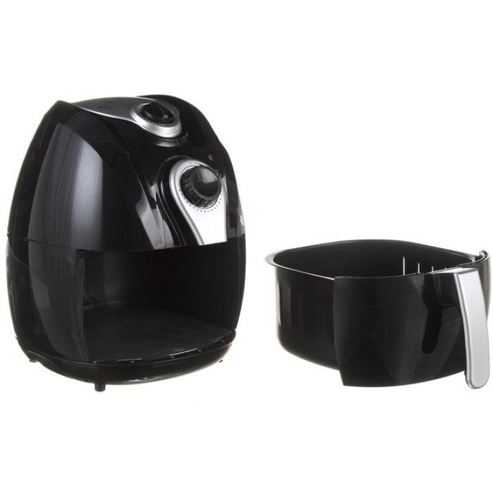 Аерофритниця Мультипіч Аерогриль Domotec MS-3220 1300W 4,5 л Безмасляна з Таймером. Колір: чорний