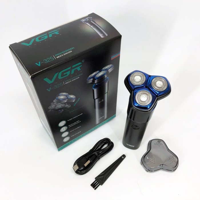 Електробритва VGR V-325, тример бездротовий, машинка чоловіча для гоління, тример для вусів