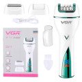 Епілятор акумуляторний жіночий 3 в 1 VGR V-728 Бездротовий електроепілятор пемза бритва для ніг і рук