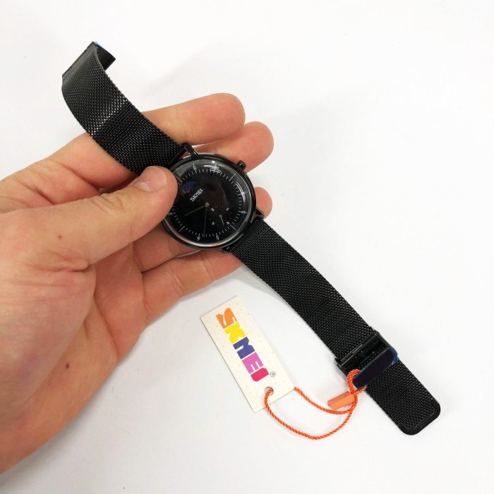 Годинник наручний чоловічий SKMEI 9245BK, чоловічий годинник стильний годинник на руку, оригінальний чоловічий годинник