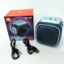 Портативна Bluetooth колонка TG359 7W з підсвічуванням RGB, акумуляторна колонка для музики. Колір: синій