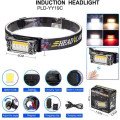 Ліхтар налобний YY-19C-5SMD+COB white+yellow+red Motion Sensor, Потужний світлодіодний ліхтарик на голову