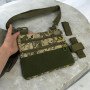 Нагрудна чоловіча сумка тактична тканинна, Тактичний рюкзак ВСУ, Сумка через плече військова