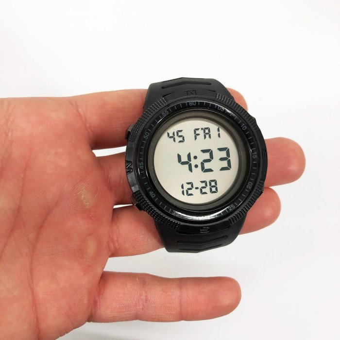 Годинник наручний чоловічий SKMEI 1632BKWT BLACK-WHITE, годинник для військовослужбовців. Колір: чорний