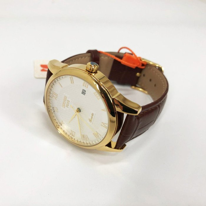 Годинник наручний чоловічий SKMEI 9058LGDWTBN-B, чоловічий круглий наручний годинник, якісний чоловічий годинник