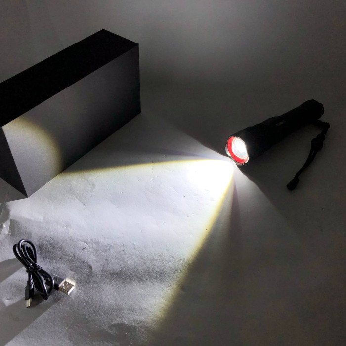 Ручний ліхтарик PLD-6606 White Laser LED PM50-TG, працює від акумулятора, надпотужний ліхтарик