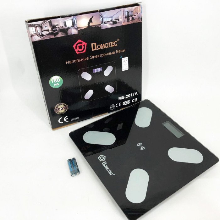 Смарт ваги для підлоги, електронні Domotec MS-2017A з додатком на телефон, до 180 кг
