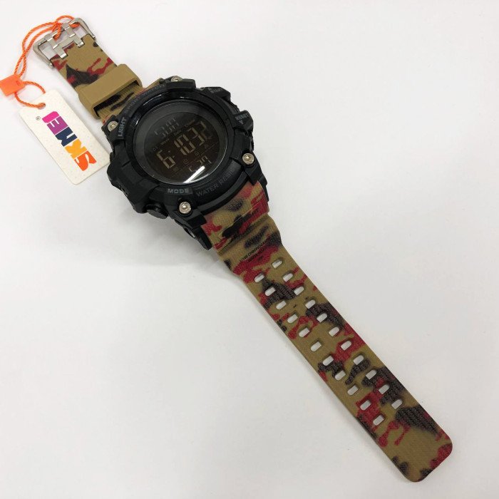 Годинник наручний чоловічий SKMEI 1384CMRD CAMOUFLAGE, фірмовий спортивний годинник. Колір: камуфляж