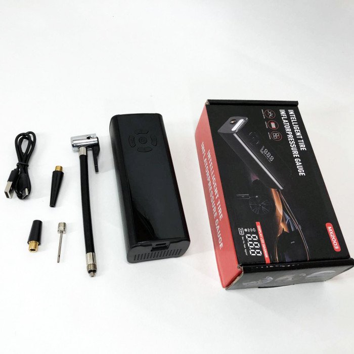 Портативний розумний насос MX20033, багатофункціональний цифровий дисплей, ліхтар, Li-Ion акумулятор