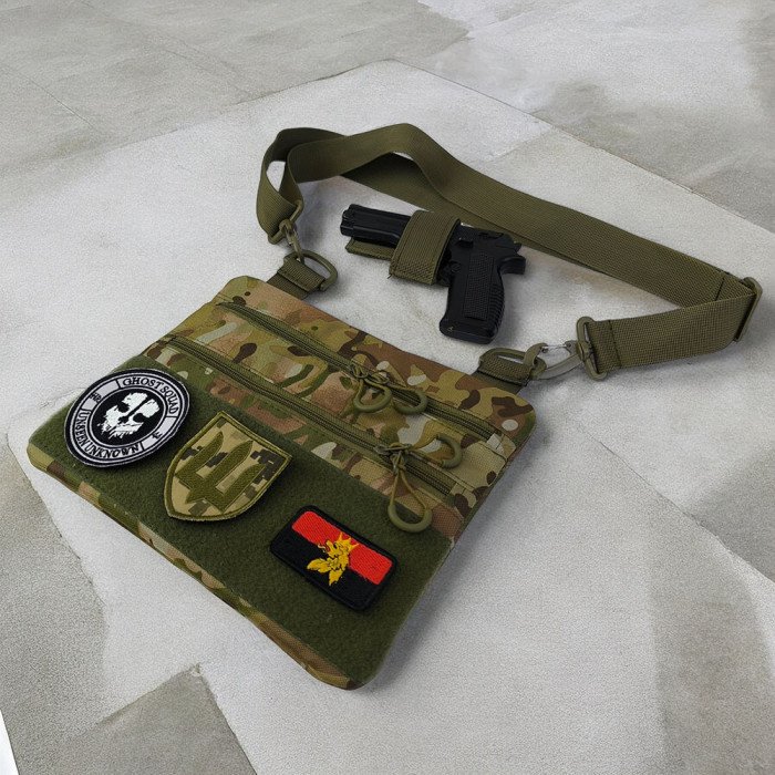 Чоловіча сумка нагрудна тактична, Сумка через плече військова, Тактичний рюкзак через плече