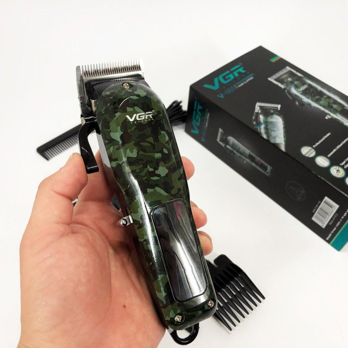 Машинка для стрижки волосся VGR V-665, Машинка для стрижки, Підстригальна машинка, Професійна