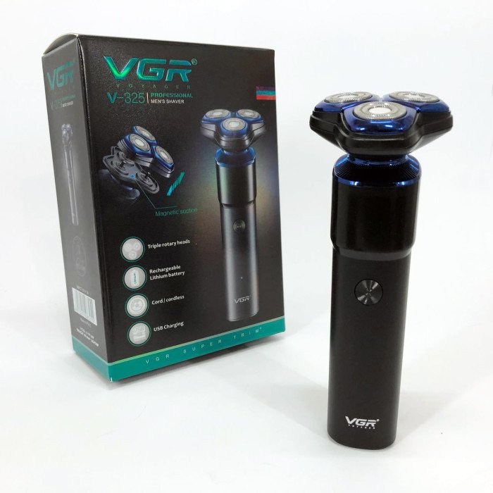 Електробритва VGR V-325, тример бездротовий, машинка чоловіча для гоління, тример для вусів