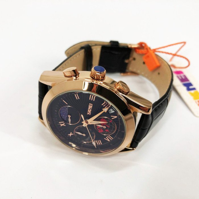 Годинник наручний чоловічий SKMEI 9236RGBK, оригінальний чоловічий годинник, модний чоловічий годинник круглий