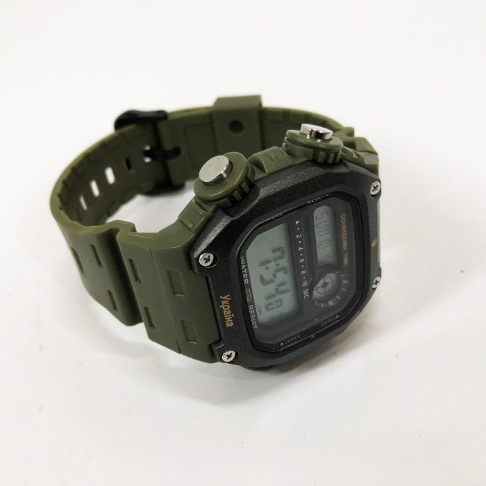 Годинник наручний чоловічий SKMEI 6212/2126AG, Годинник наручний електронний тактичний, Водостійкий годинник