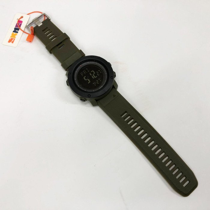 Годинник наручний чоловічий SKMEI 2095AG, годинник тактичний протиударний, армійський годинник. Колір: зелений