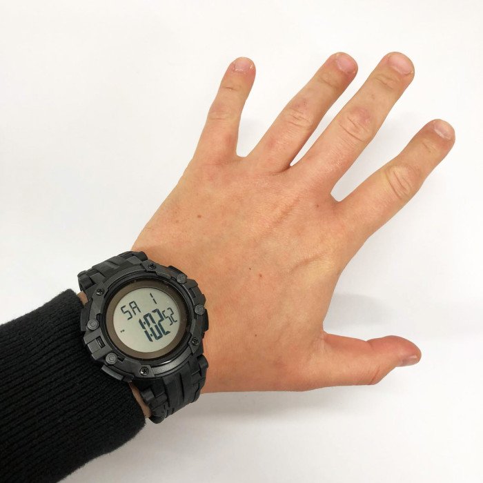 Годинник наручний чоловічий SKMEI 1545BKWT BLACK-WHITE, водонепроникний чоловічий годинник. Колір: чорний