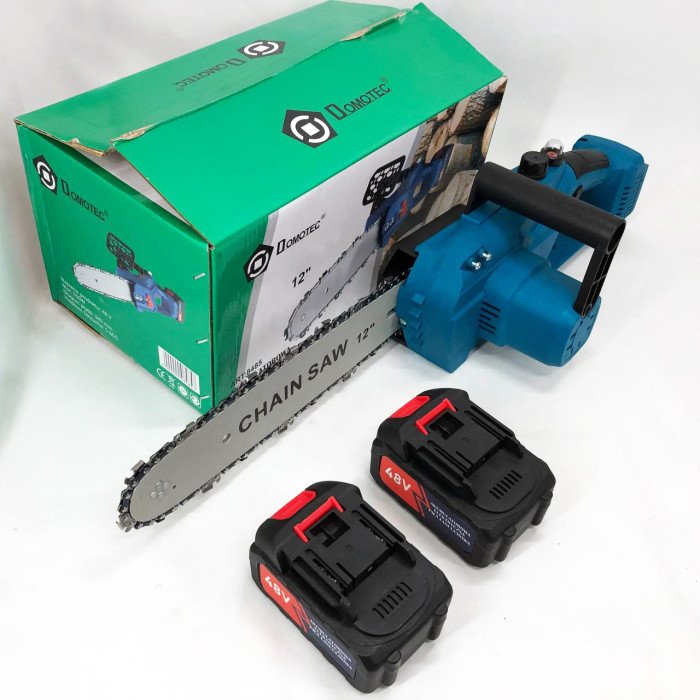 Акумуляторні ланцюгові пилки DOMOTEC Chain Saw 12'' (30см), Хороша акумуляторна пилка, Ручна садова