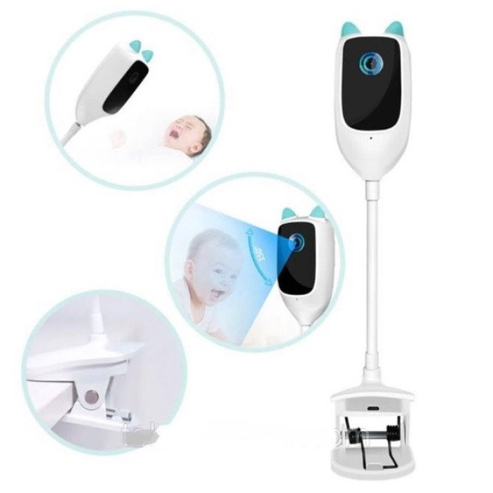 Відеоняня SMART WIFI C1 з гнучкою ніжкою + кут огляду 150 градусів