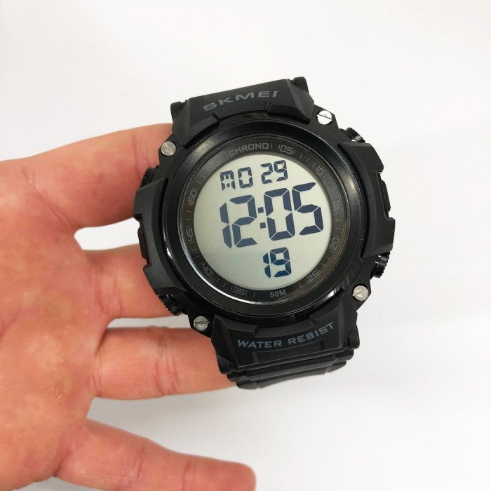 Годинник наручний чоловічий SKMEI 1886BKWT, годинник для чоловіка. Колір: чорний з білим циферблатом