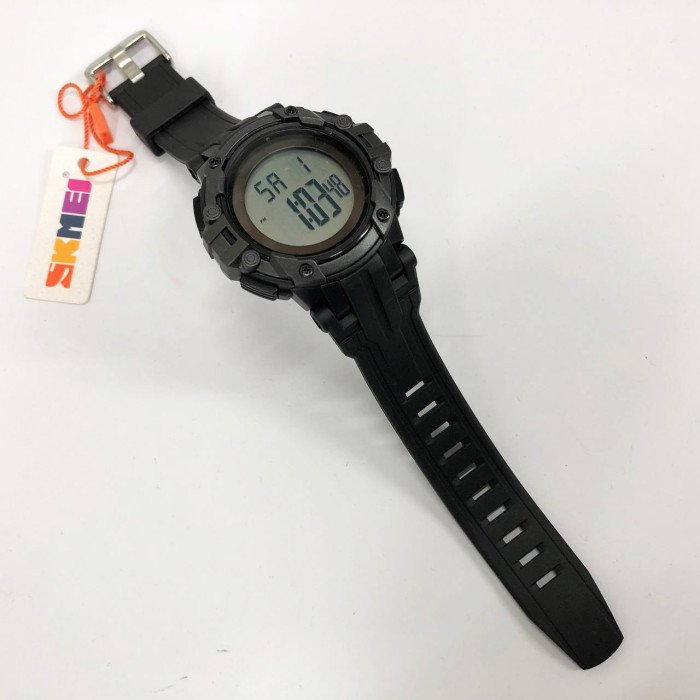 Годинник наручний чоловічий SKMEI 1545BKWT BLACK-WHITE, водонепроникний чоловічий годинник. Колір: чорний