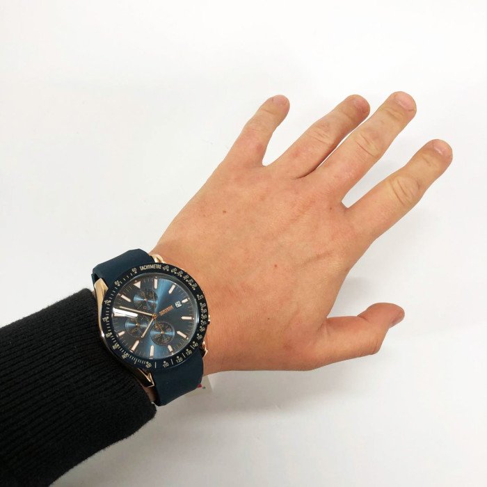 Годинник наручний чоловічий SKMEI 9253PRGBU, чоловічий годинник стильний годинник на руку, якісний чоловічий годинник